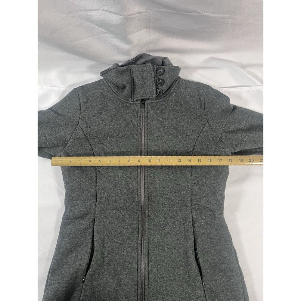 The North Face Caroluna Jacket Women's Size Medium Dark Gray Sherpa Lined - Picture 9 of 10